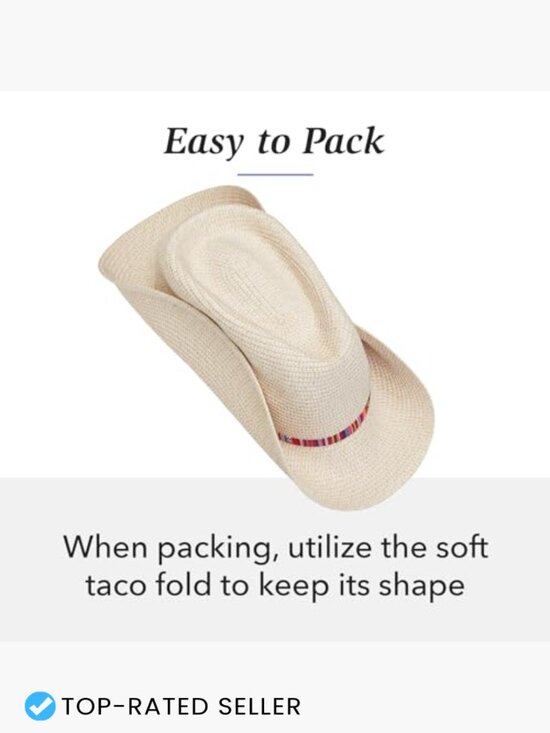 Wide Brim Fedora UPF 50+ Sun Protection Packable Adjustable Travel Hat main image 6